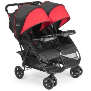 Double Jogging Stroller KolCraft Cloud Plus Easy Fold Stroller