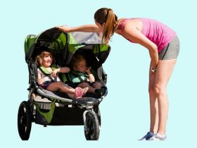double jogging stroller for infants and toddler